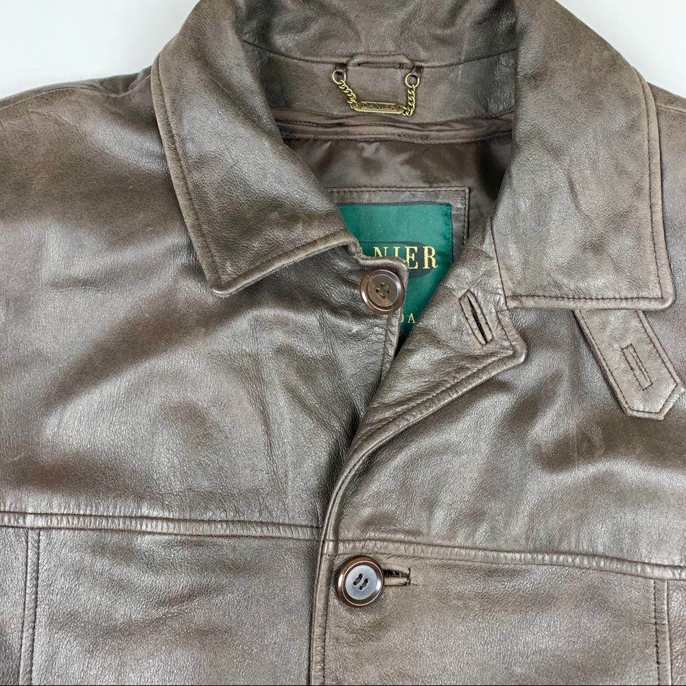 Danier Canada 40-42 Brown Genuine Leather Jacket